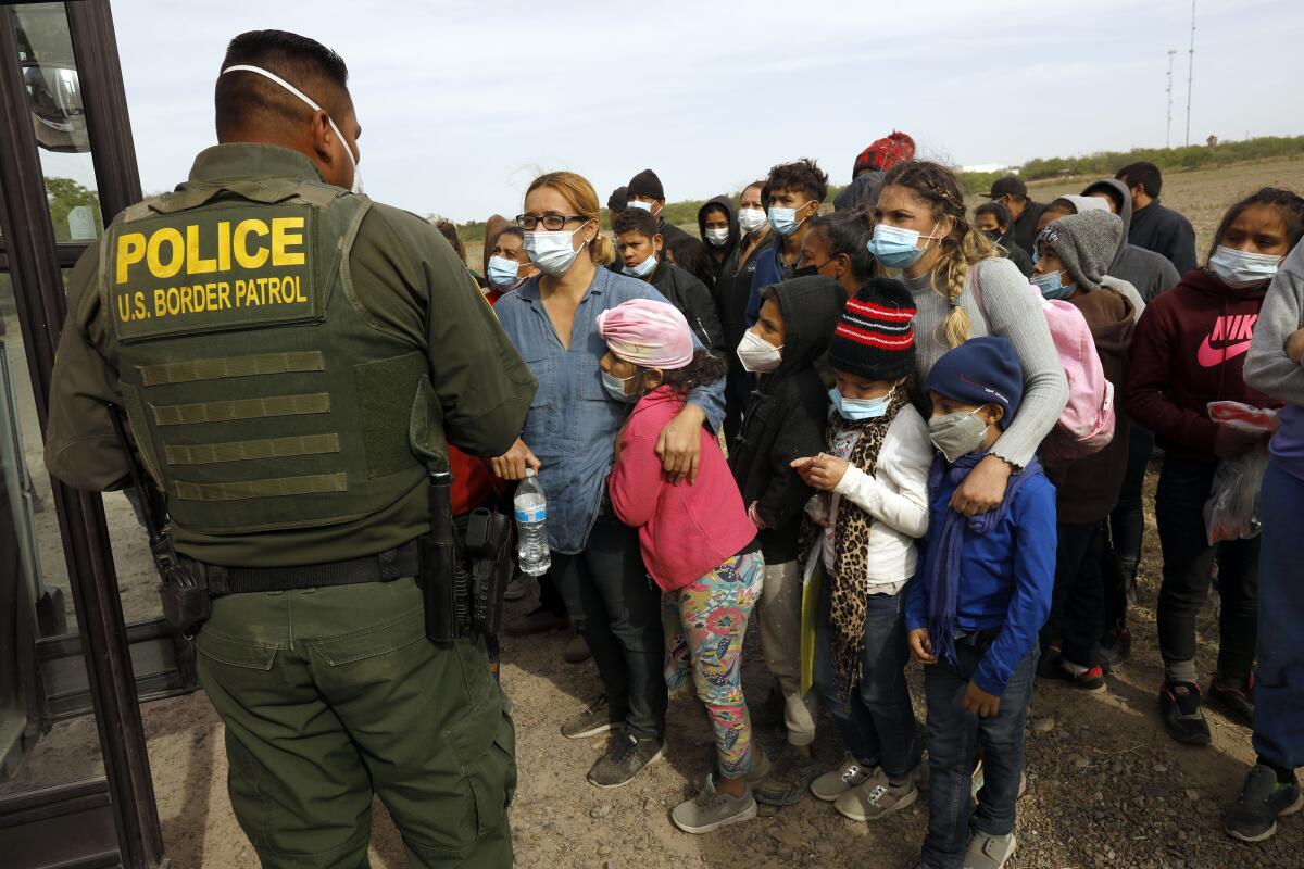 Asylum seekers detained by Border Patrol 