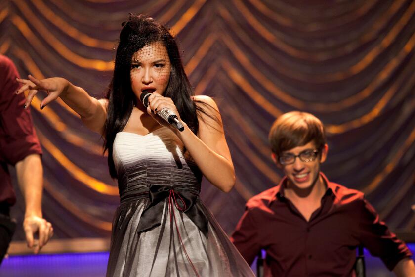 Naya Rivera and Kevin McHale in "Glee"
