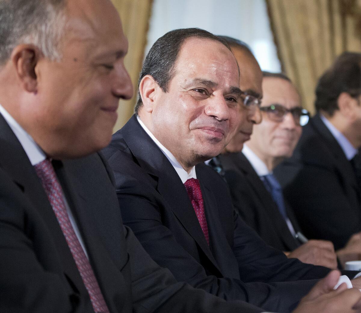 Abdel Fattah Sisi, center, has taken serious steps toward reforming the ailing Egyptian economy.