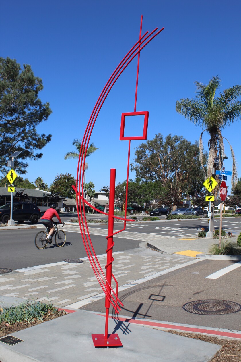 Terpsichore by David Beck Brown at the corner of 12th Street and Camino del Mar.