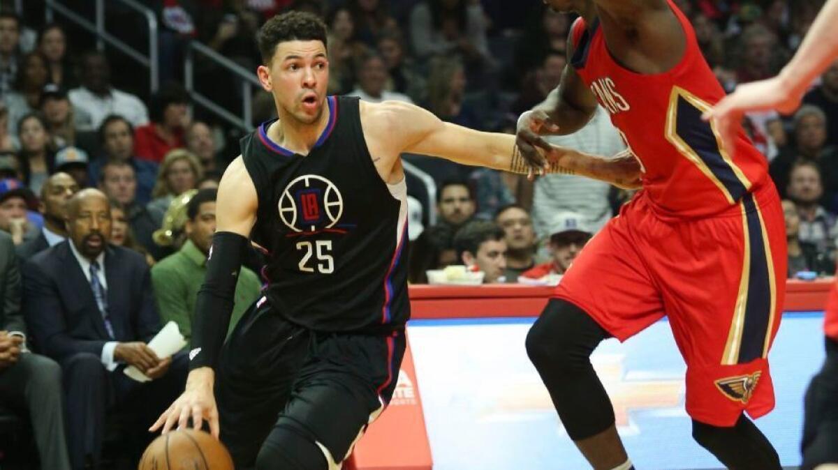Clippers guard Austin Rivers had a strong game against New Orleans before he was injured.