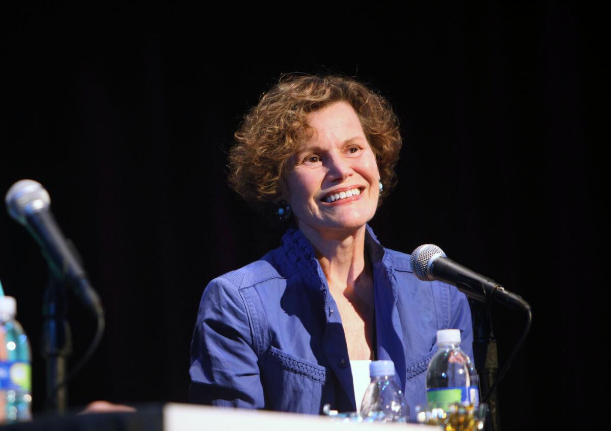 Judy Blume, here at the 2012 L.A. Times Festival of Books, is writing a new novel for adults.