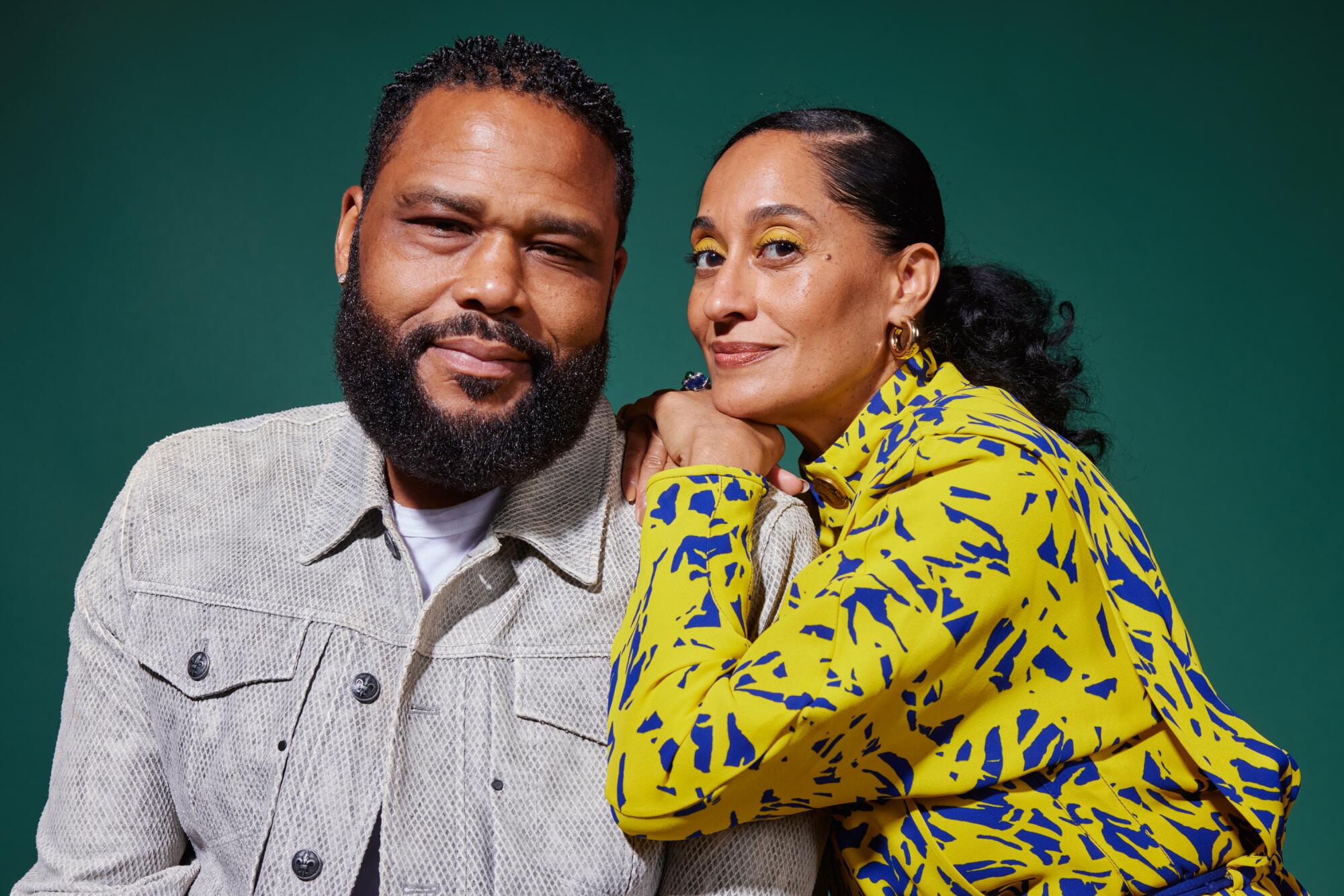 The parents of 'black-ish': Actors Anthony Anderson, left, and Tracee Ellis Ross.