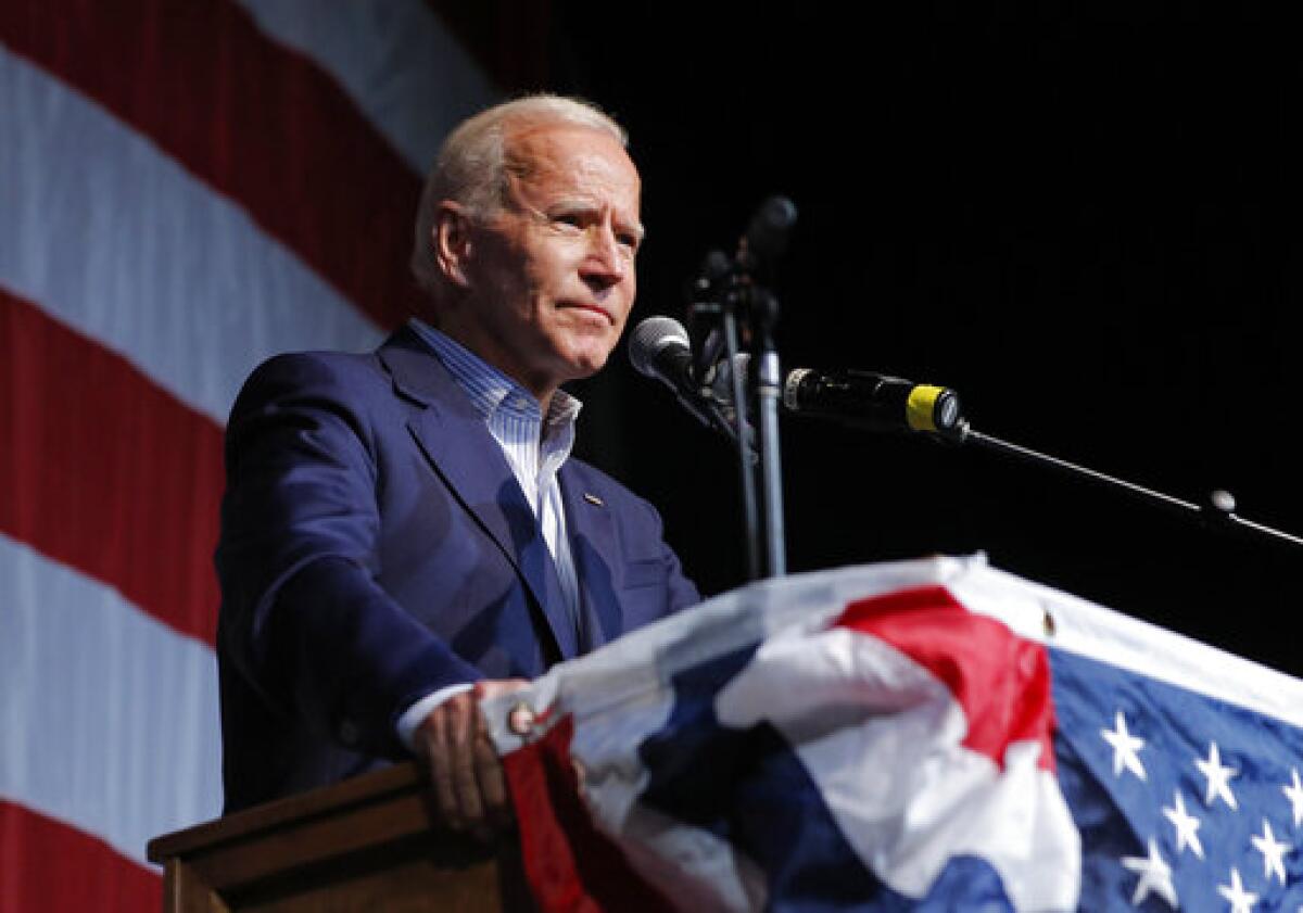 Former Vice President and Democratic presidential candidate Joe Biden.