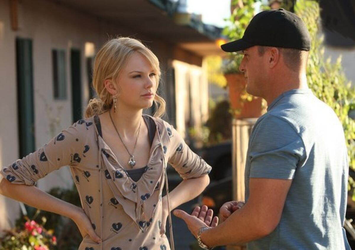 Taylor Swift listens to George Eads in 'CSI'