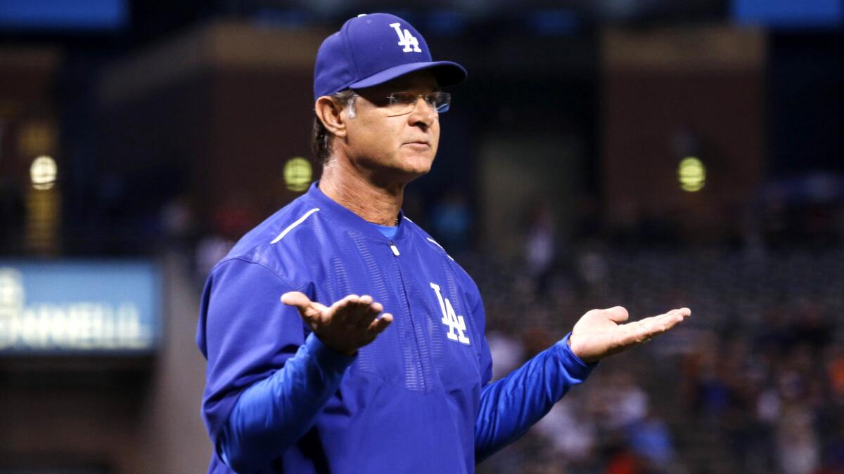 When Dodgers Manager Don Mattingly has to pull a starting pitcher before the eighth inning, it's anyone's guess if the replacement will actually provide relief.