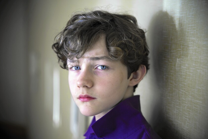 Actor Levi Miller at Hilton Universal City on Aug. 21, 2015.