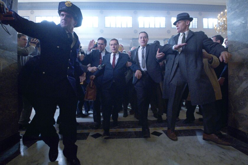 Ray Romano, Al Pacino and Robert De Niro in Martin Scorsese's 'The Irishman'