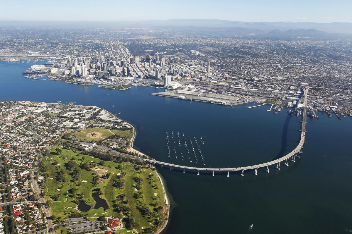 The San Diego-Coronado Bridge.
