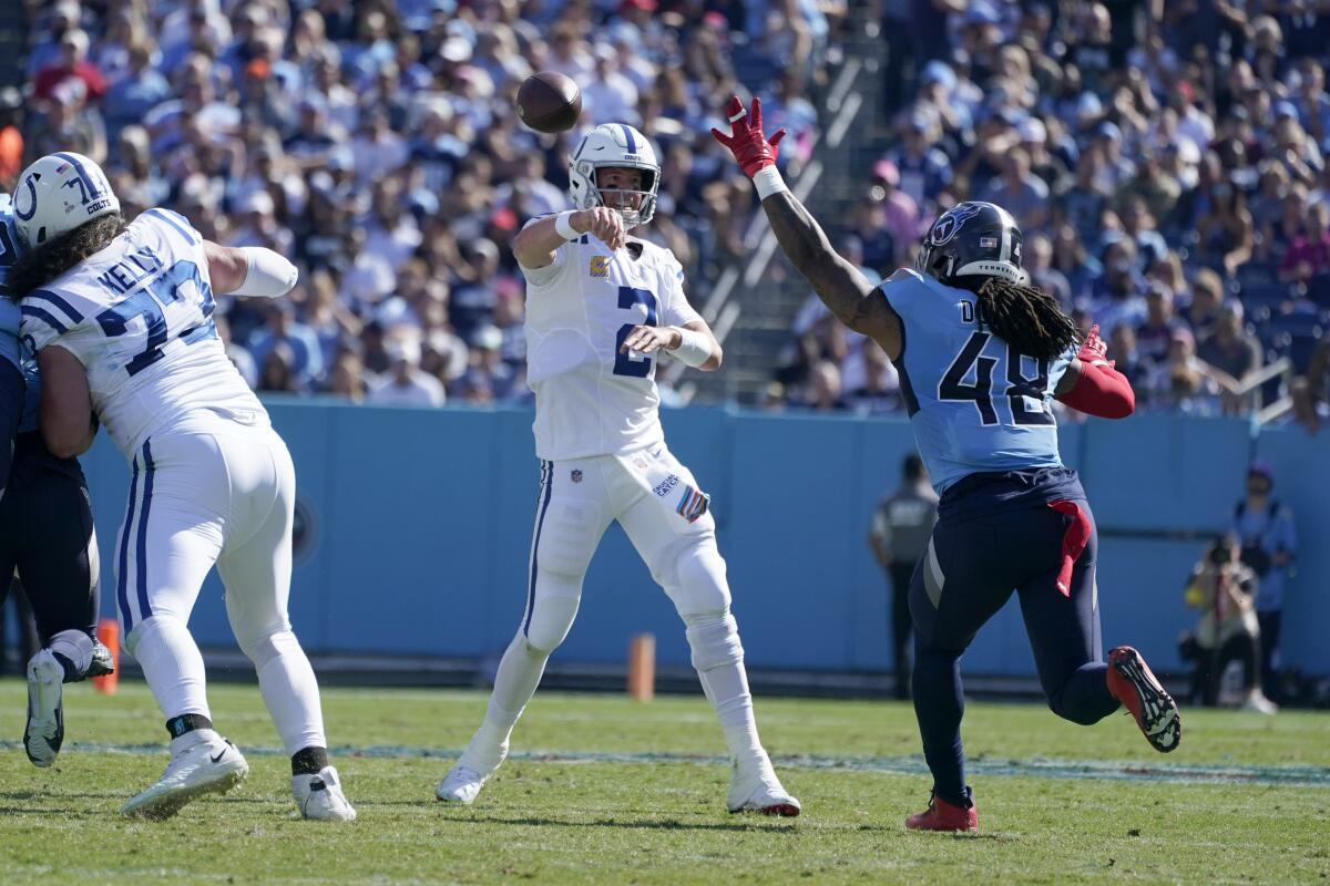 Colts hoping QB change could help right unbalanced offense - The