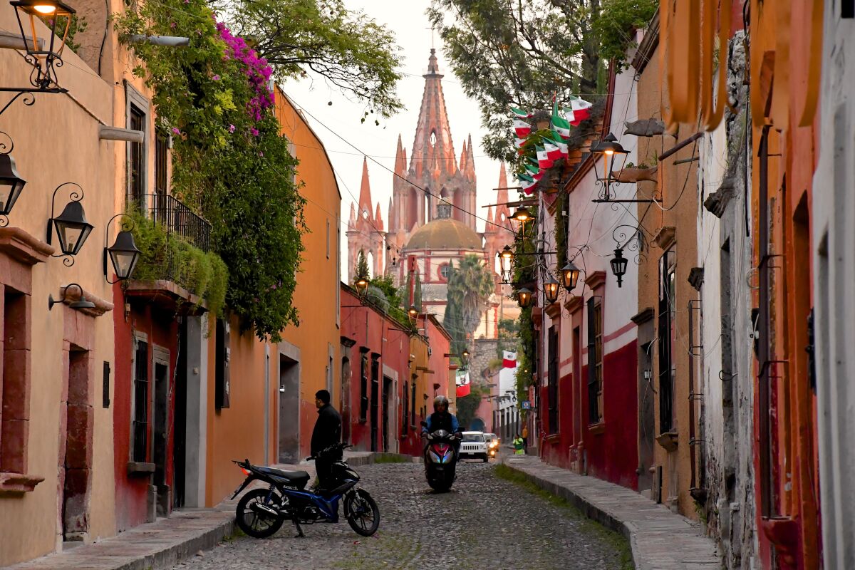 Calle Aldama, in the historic center of Mexico's San Miguel de Allende.