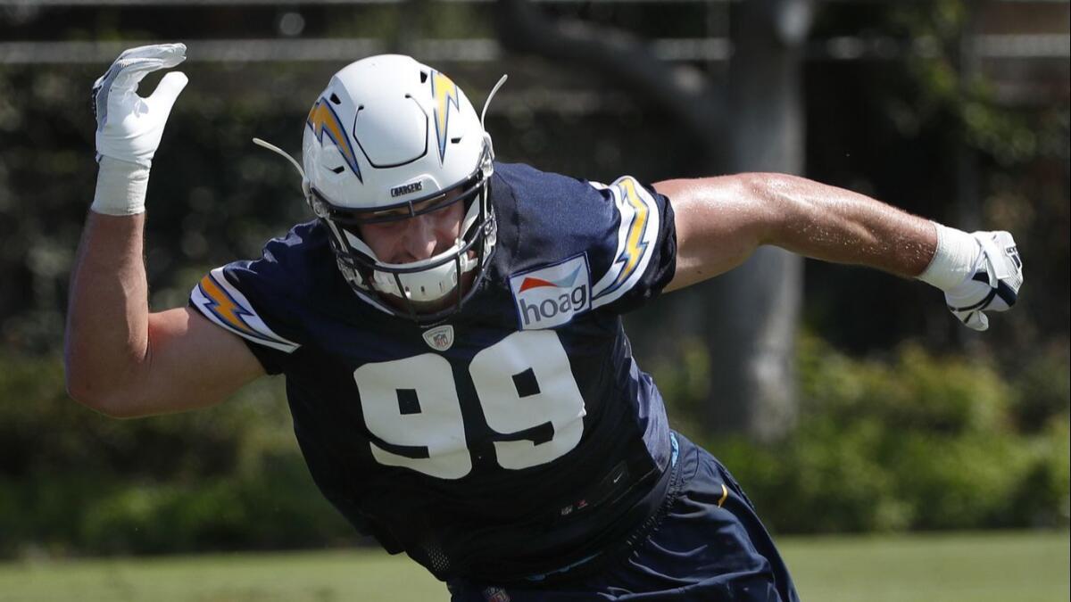 Joey Bosa is finally healthy as Chargers ready for Colts - Los Angeles Times