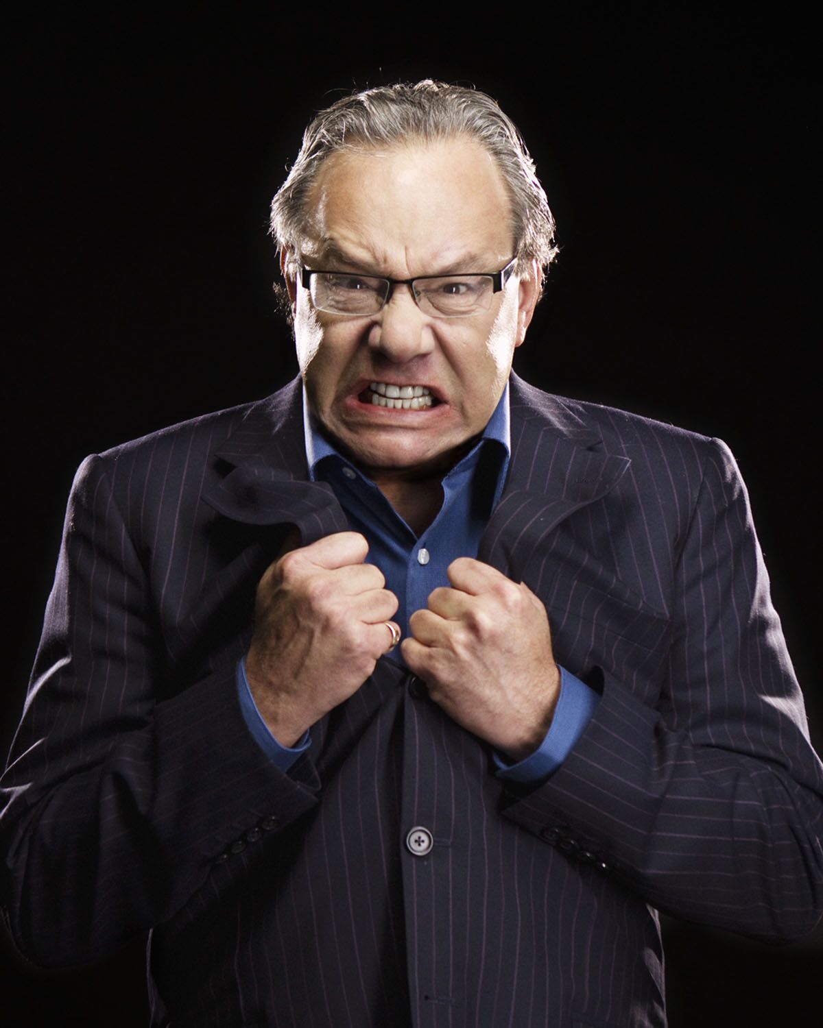 A photo of Lewis Black by Clay McBride
