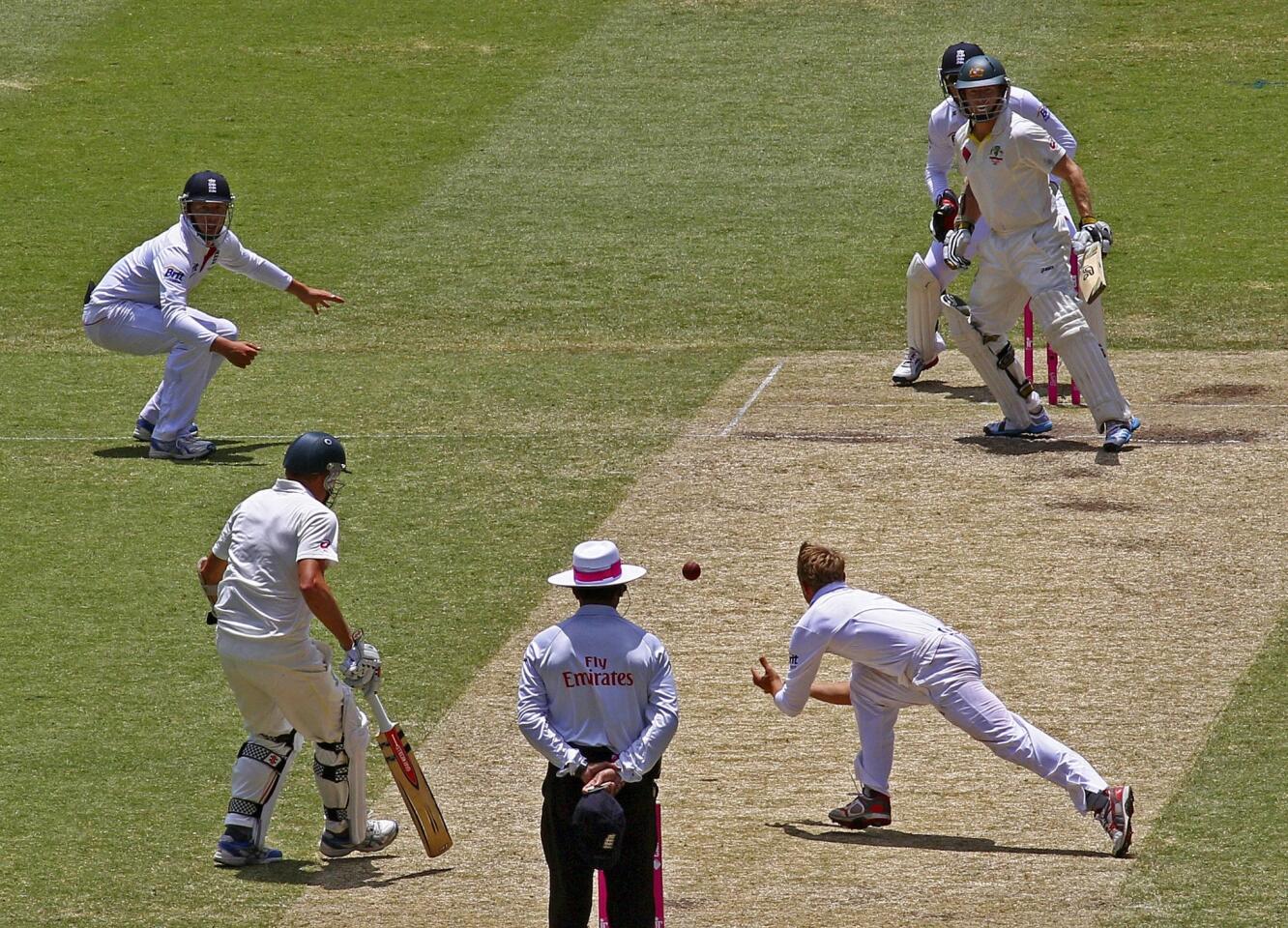 A cricket match between England and Australia at the Sydney Cricket Ground on Jan. 5, 2014.