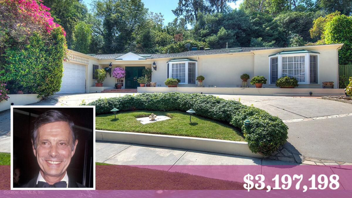 The Beverly Crest-area residence that the late actor Louis Jourdan had called home since 1980 has sold.