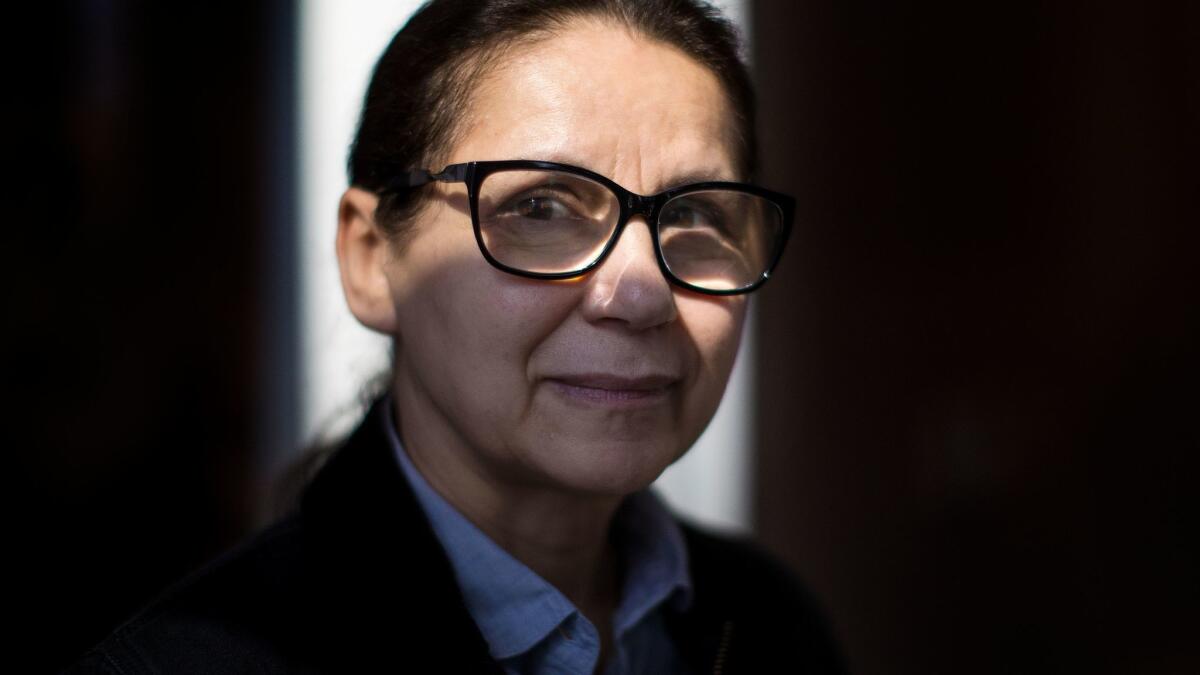 Hungarian filmmaker Ildiko Enyedi, photographed Feb. 6 in Los Angeles, is nominated for a foreign language film Oscar for "On Body and Soul," her first film in 18 years.