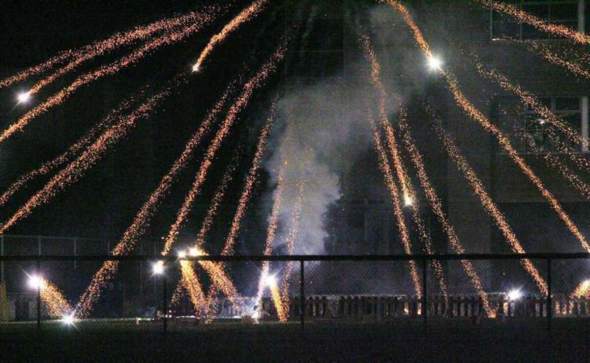 Fireworks exploded near the La Crescenta Elementary School playground last 4th of July.