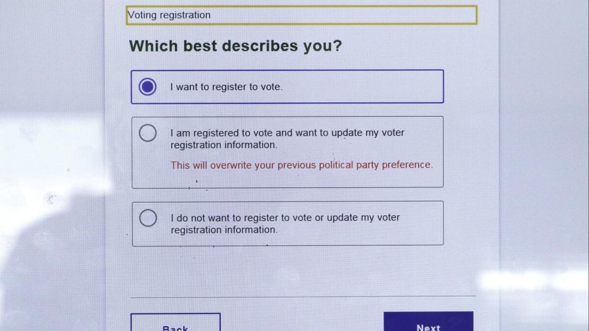 The rollout of the California Department of Motor Vehicles' automated voter registration system was plagued in 2018 by extensive computer programming problems that engineers scrambled to fix under direction to activate the system earlier than originally planned.