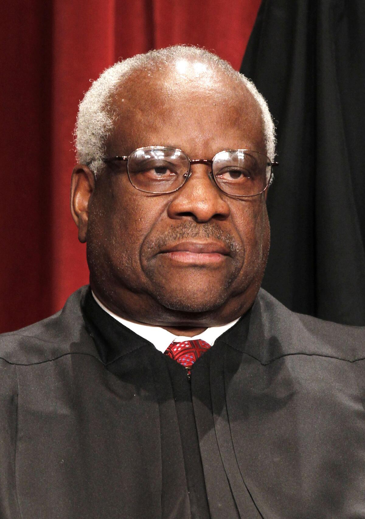 Justice Clarence Thomas in 2010. He is the subject of Jeffrey Toobin's New Yorker column: "Clarence Thomas' Disgraceful Silence."