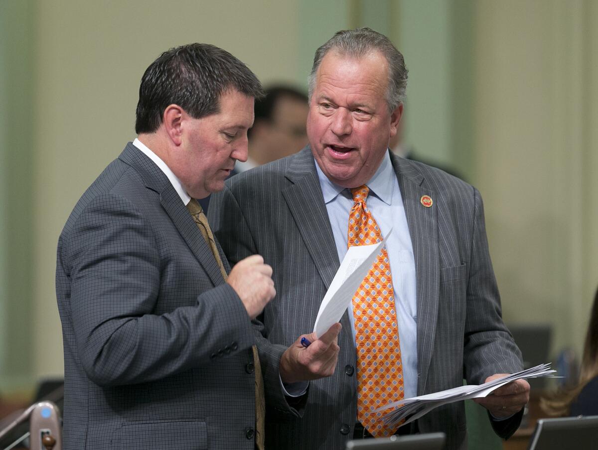 Assemblyman Tim Grayson (D-Concord), left, with state Sen. Bill Dodd (D-Napa).