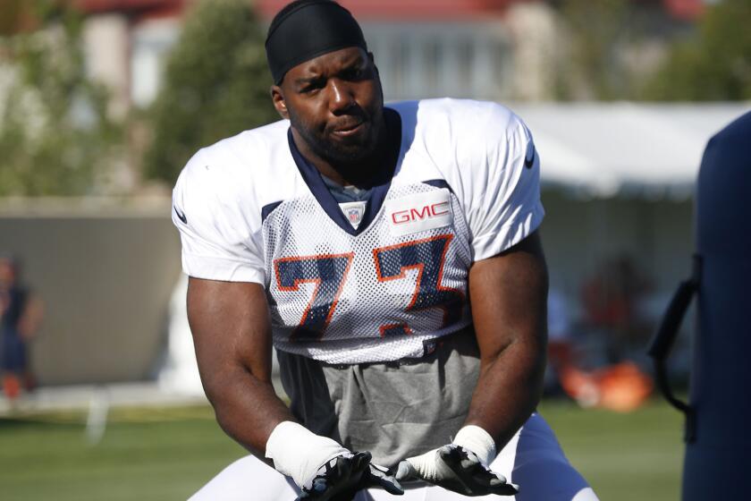 Offensive lineman Russell Okung agreed to a four-year deal with the Chargers worth $50 million this offseason.