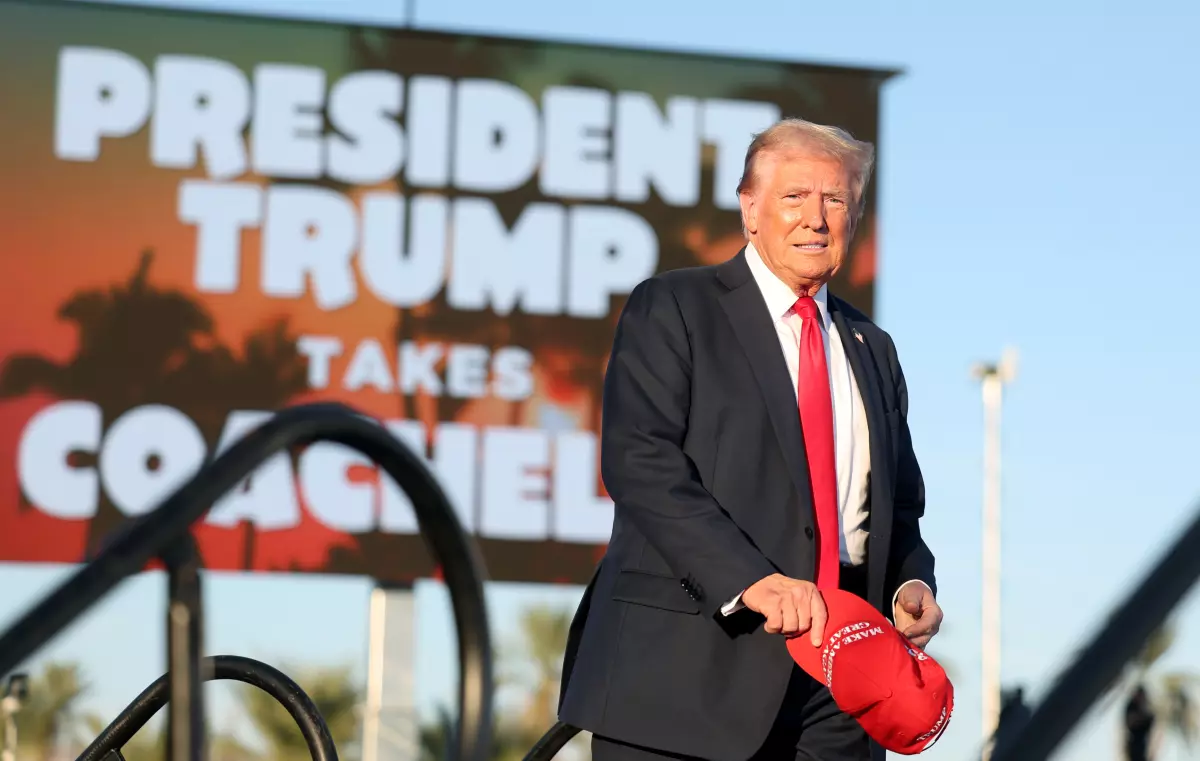 Man arrested near Trump rally in Coachella with shotgun, handgun, authorities say