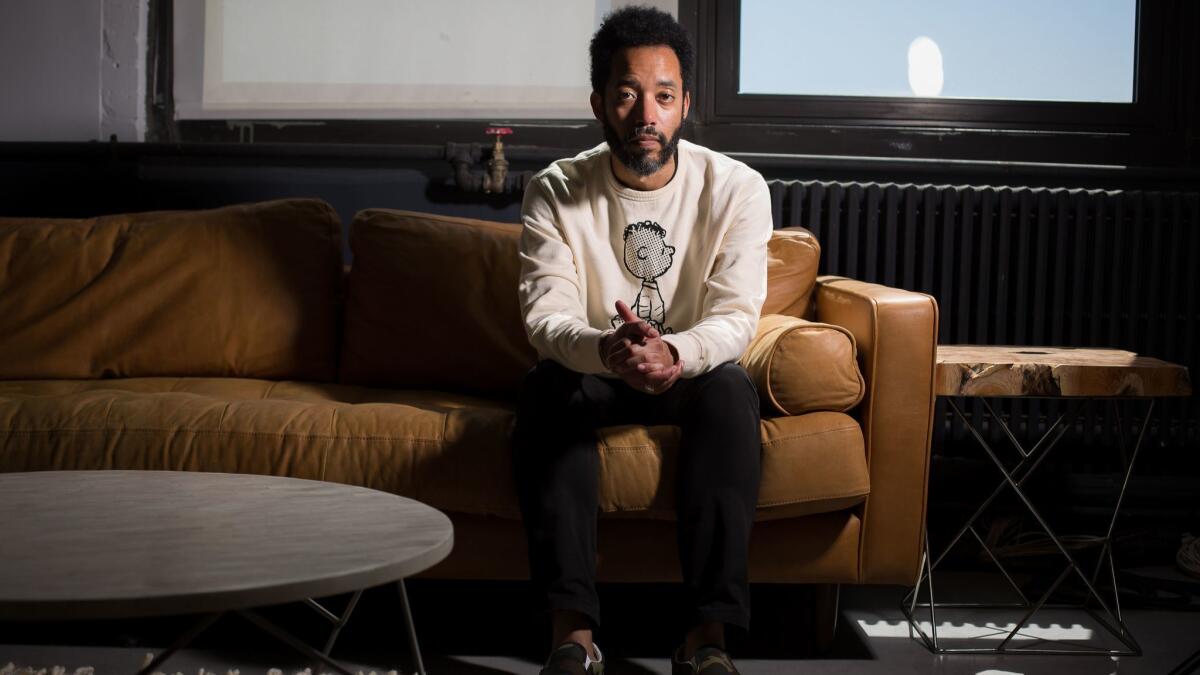 Comedian Wyatt Cenac at the production offices of his new HBO series "Problem Areas" in Brooklyn.