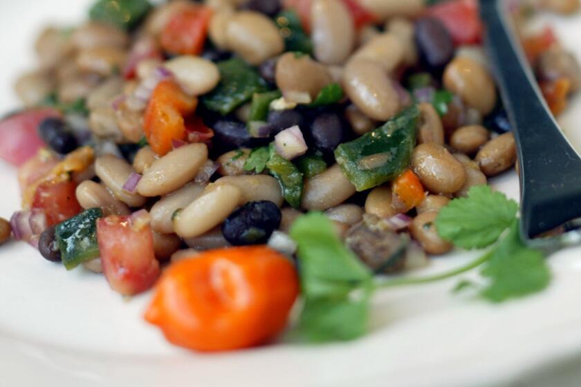 A hot Habanero bean salad. Recipe here.