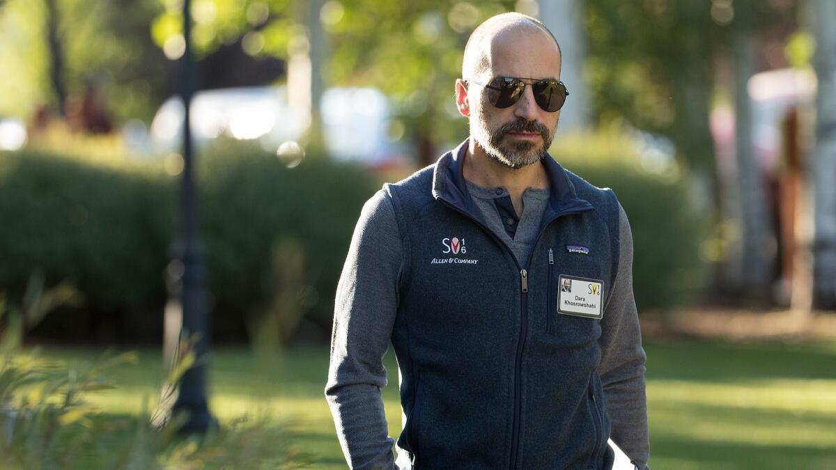 Uber Chief Executive Dara Khosrowshahi.