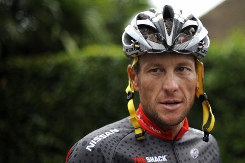Lance Armstrong during the 2010 Tour de France.