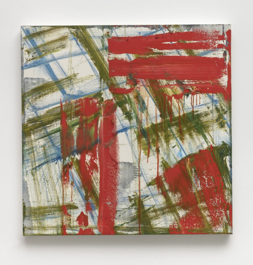 "A Rush of Hard Consonants" by Louise Fishman, 2018. Oil on linen, 30 inches by 30 inches.