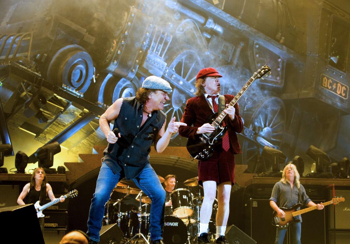 AC/DC, shown here in 2009, are scheduled to headline Friday's Coachella bill.