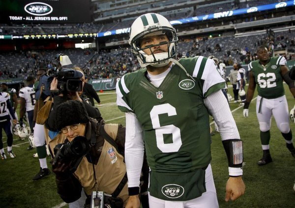 Mark Sanchez has been the focus of intense scrutiny since the Jets went from an AFC title contender to a non-playoff team.