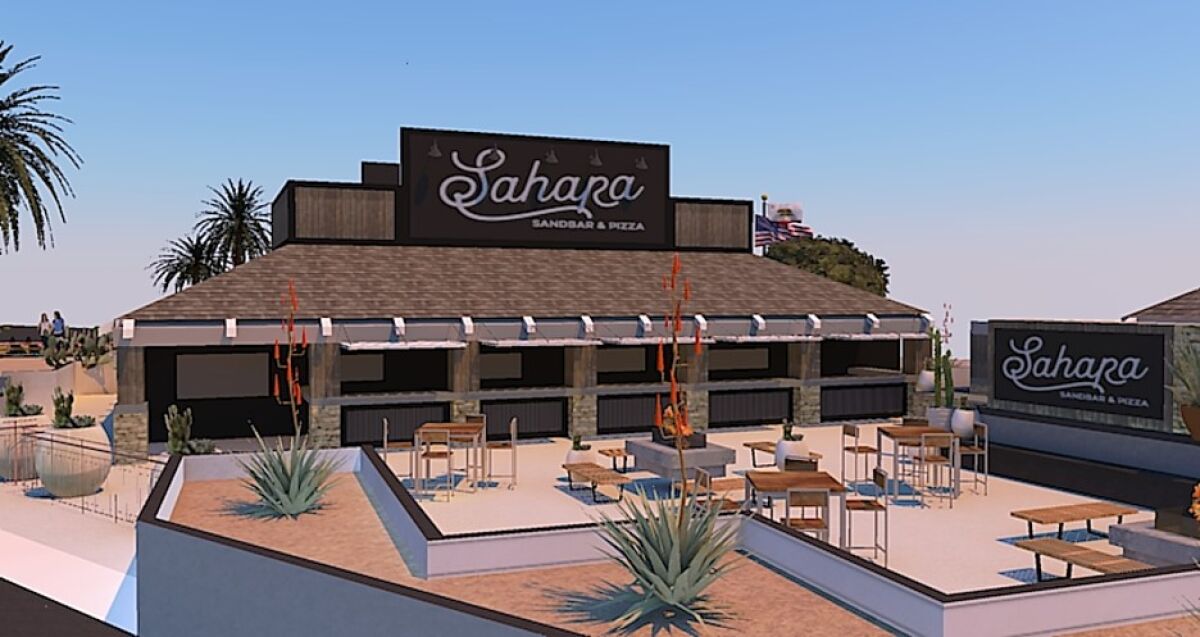 Sahara's Sandbar, located at Magnolia Street and Pacific Coast Highway, is expected to open this fall.