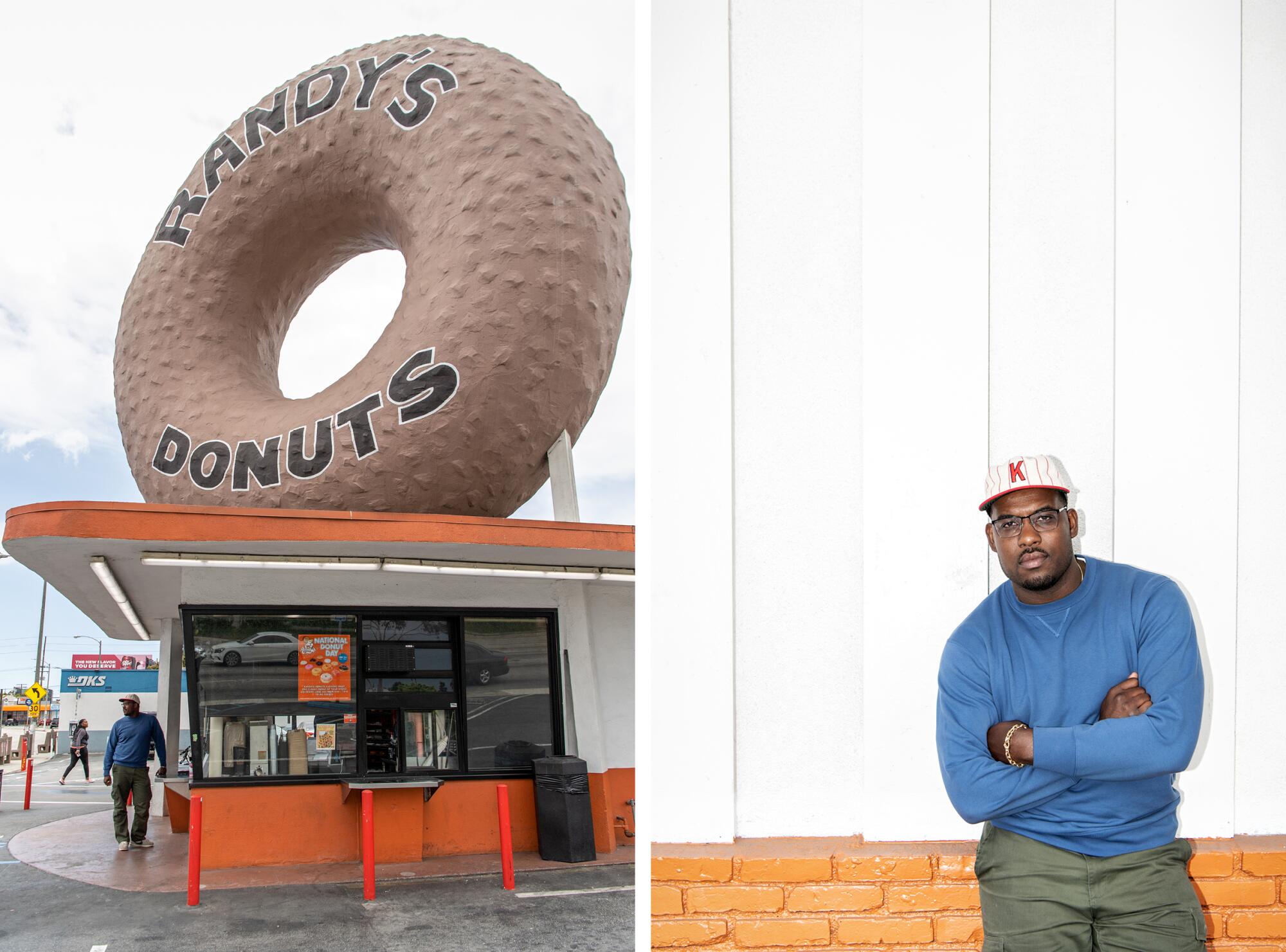Lionel Boyce at Randy's Donuts.