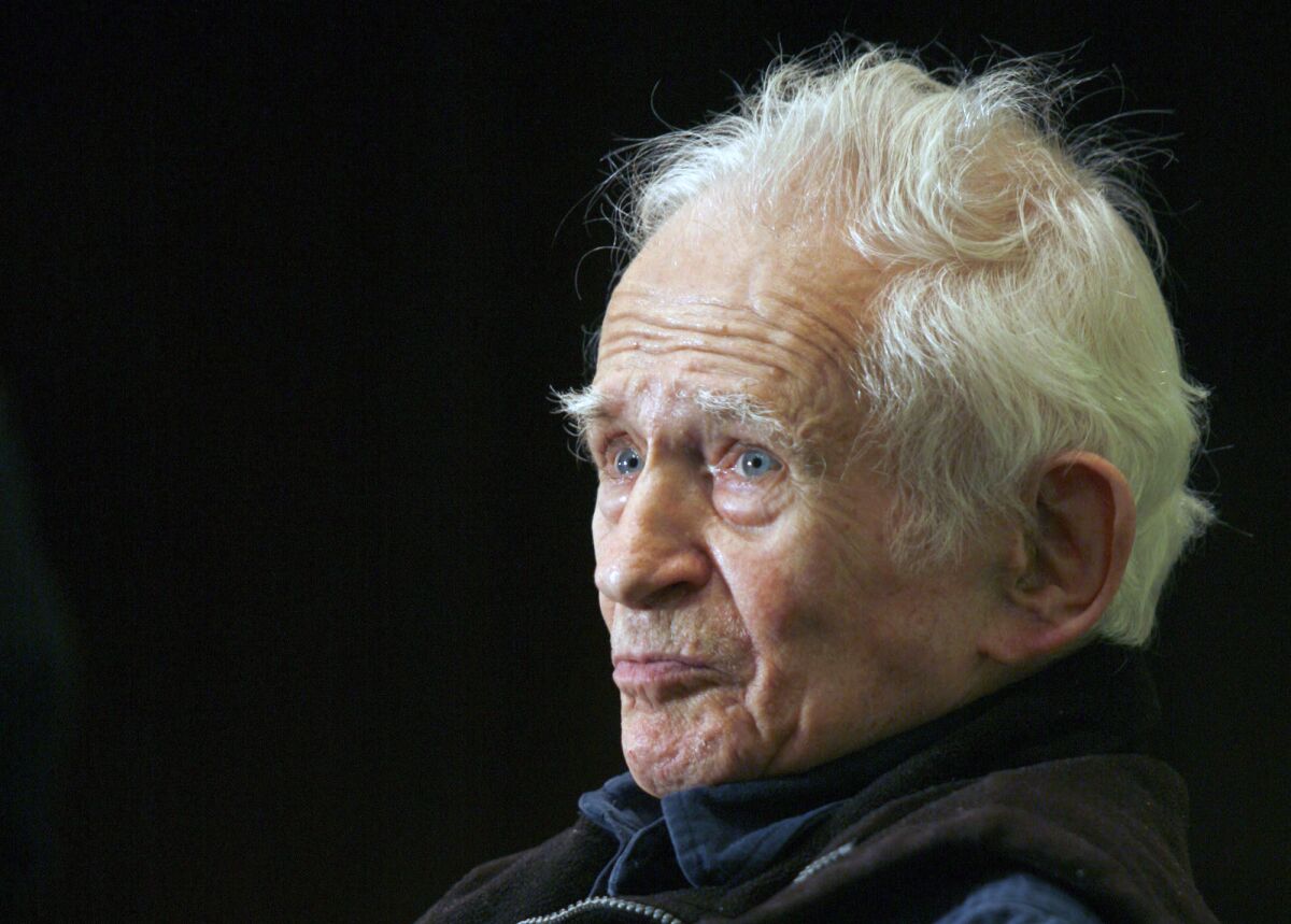 FILE - Pulitzer Prize-winning author Norman Mailer attends a lecture at the New York Public Library on June 27, 2007, in New York. An anthology of the late Mailer's writing that Random House allegedly had scheduled for his centennial in 2023, but backed off from, will be released by Skyhorse Publishing. (AP Photo/Diane Bondareff, File)