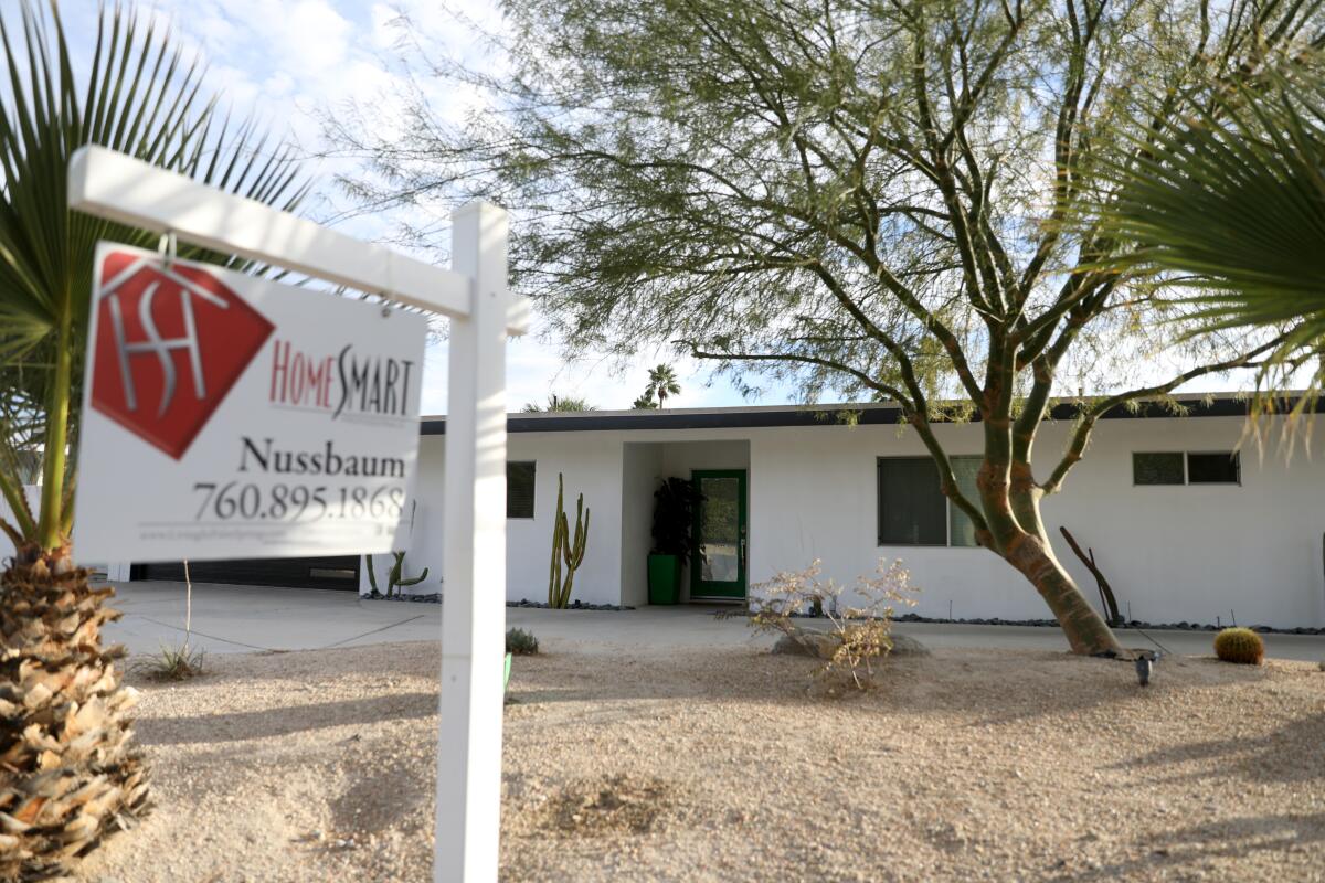 A home for sale in the Gene Autry neighborhood of Palm Springs.
