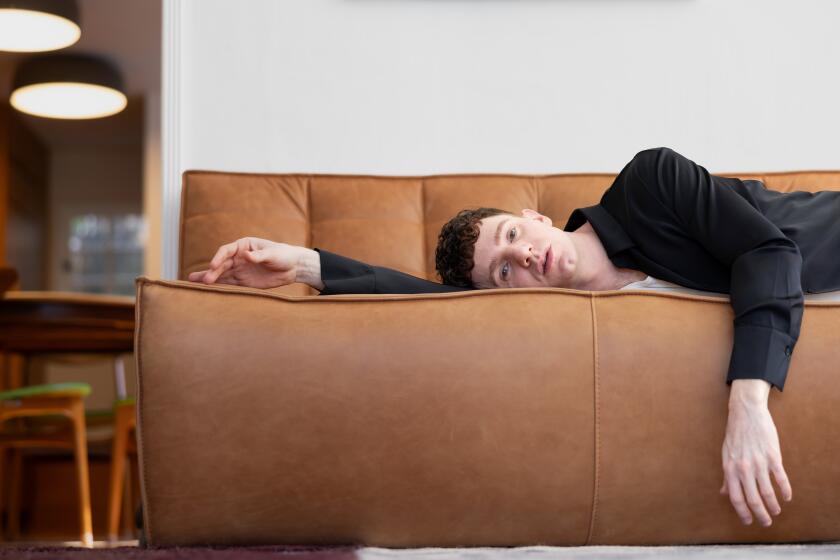 BEVERLY HILLS-CA-MARCH 18, 2024: Actor Chris Perfetti is photographed at home in Los Angeles on March 18, 2024. (Christina House / Los Angeles Times)