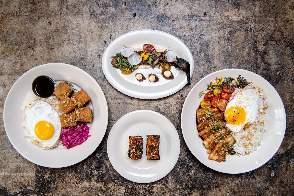 A pork-rich array of dishes at Spoon & Pork