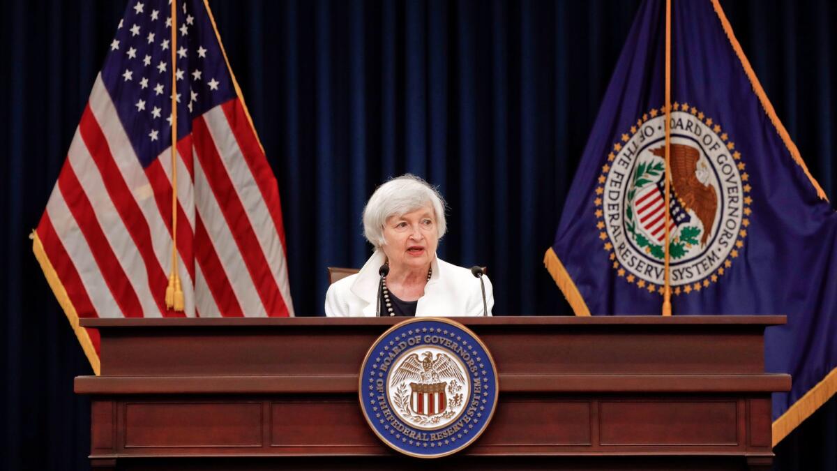 Federal Reserve chief Janet L. Yellen