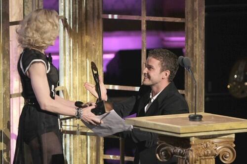 Justin Timberlake honors Rock & Roll Hall of Fame inductee Madonna.