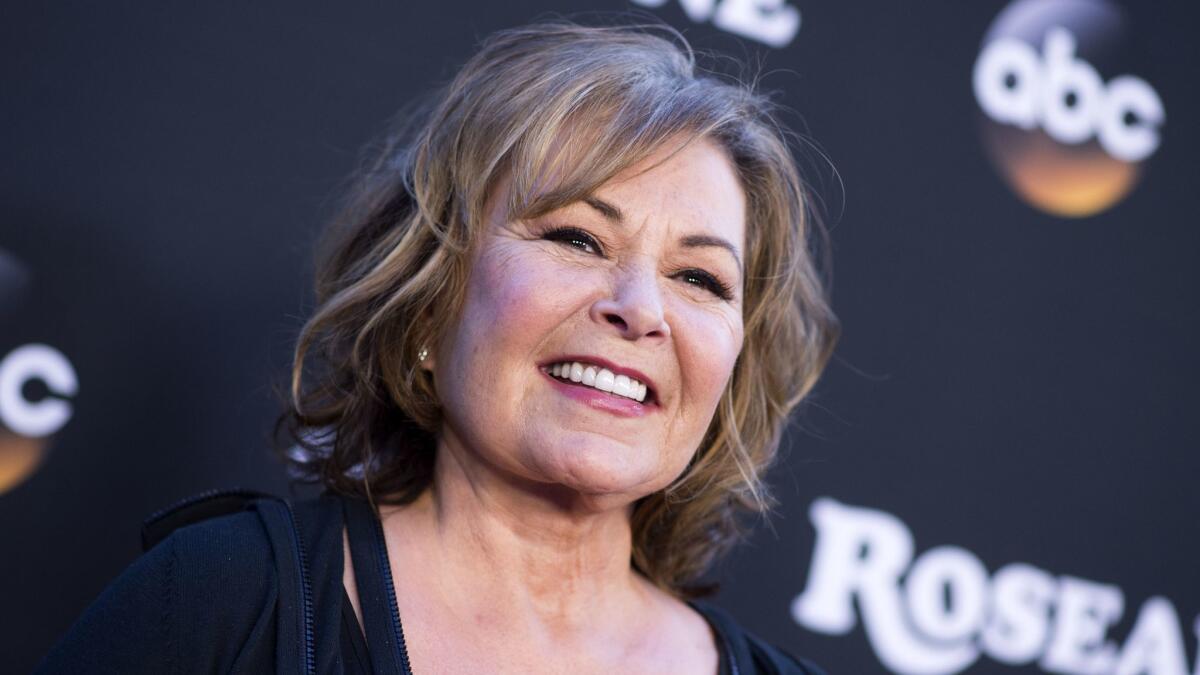 Actress Roseanne Barr at the March 23 premiere of "Roseanne."