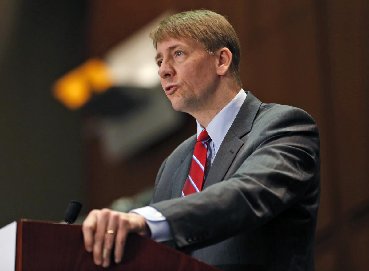 CFPB Director Richard Cordray, shown in March 2015, has announced new protections against foreclosure.