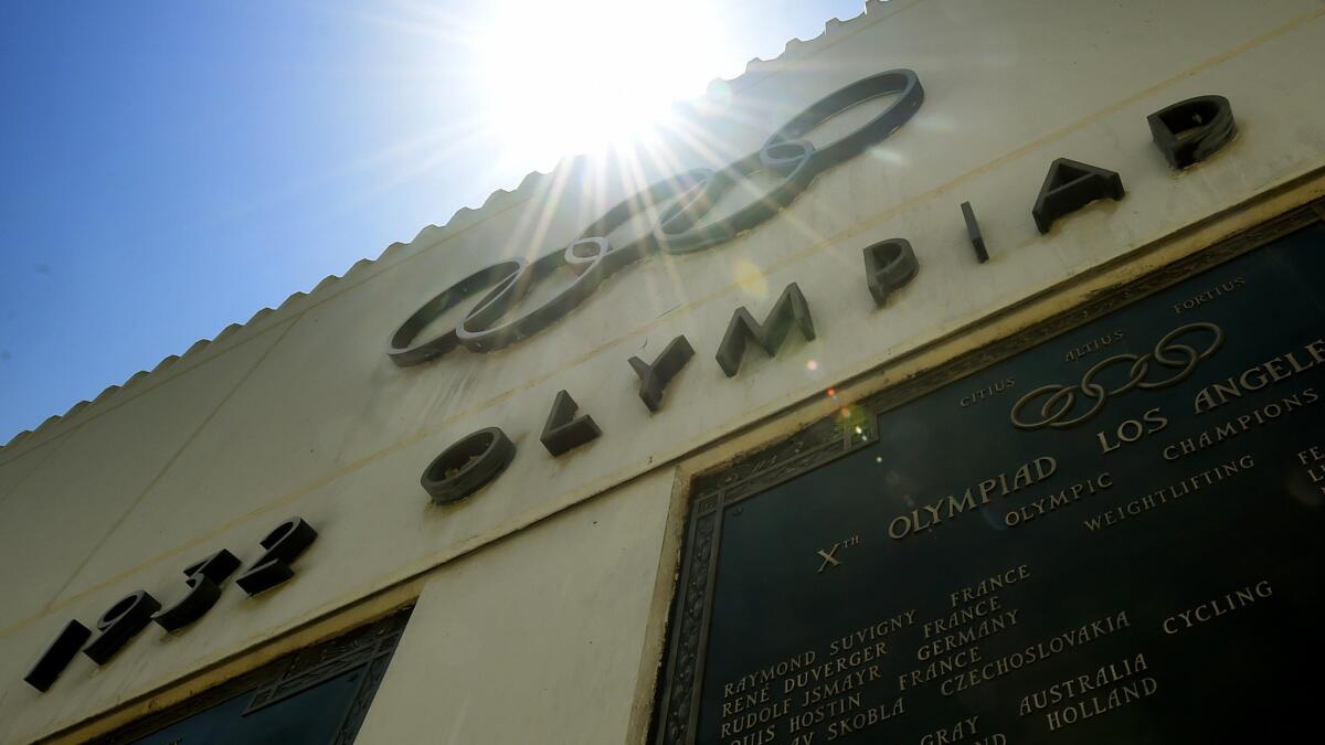 The Memorial Coliseum, the main stadium for the 1932 Summer Olympics, would be renovated if Los Angeles lands the 2024 Games.