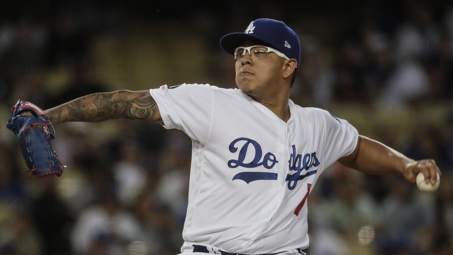 Dodgers lose Julio Urias to suspension, then game to Braves - Los Angeles  Times