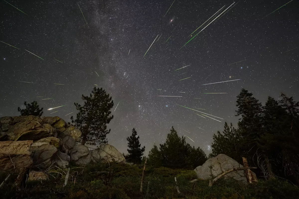 The 2023 Perseid meteor shower, seen from Sequoia National Forest
