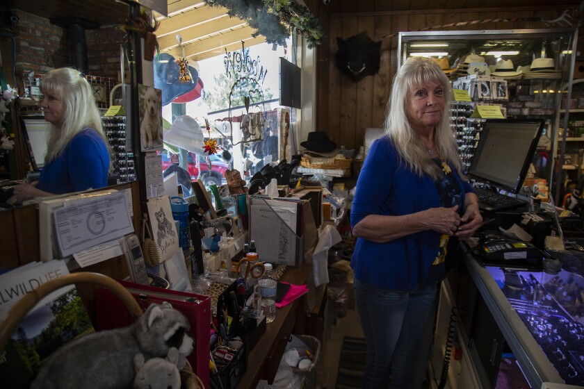 Pam Allen owner of Wooley’s gift shop