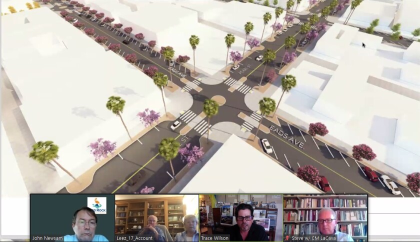 An example of pedestrian-related changes proposed for La Jolla under the Village Visioning Committee's streetscape plan