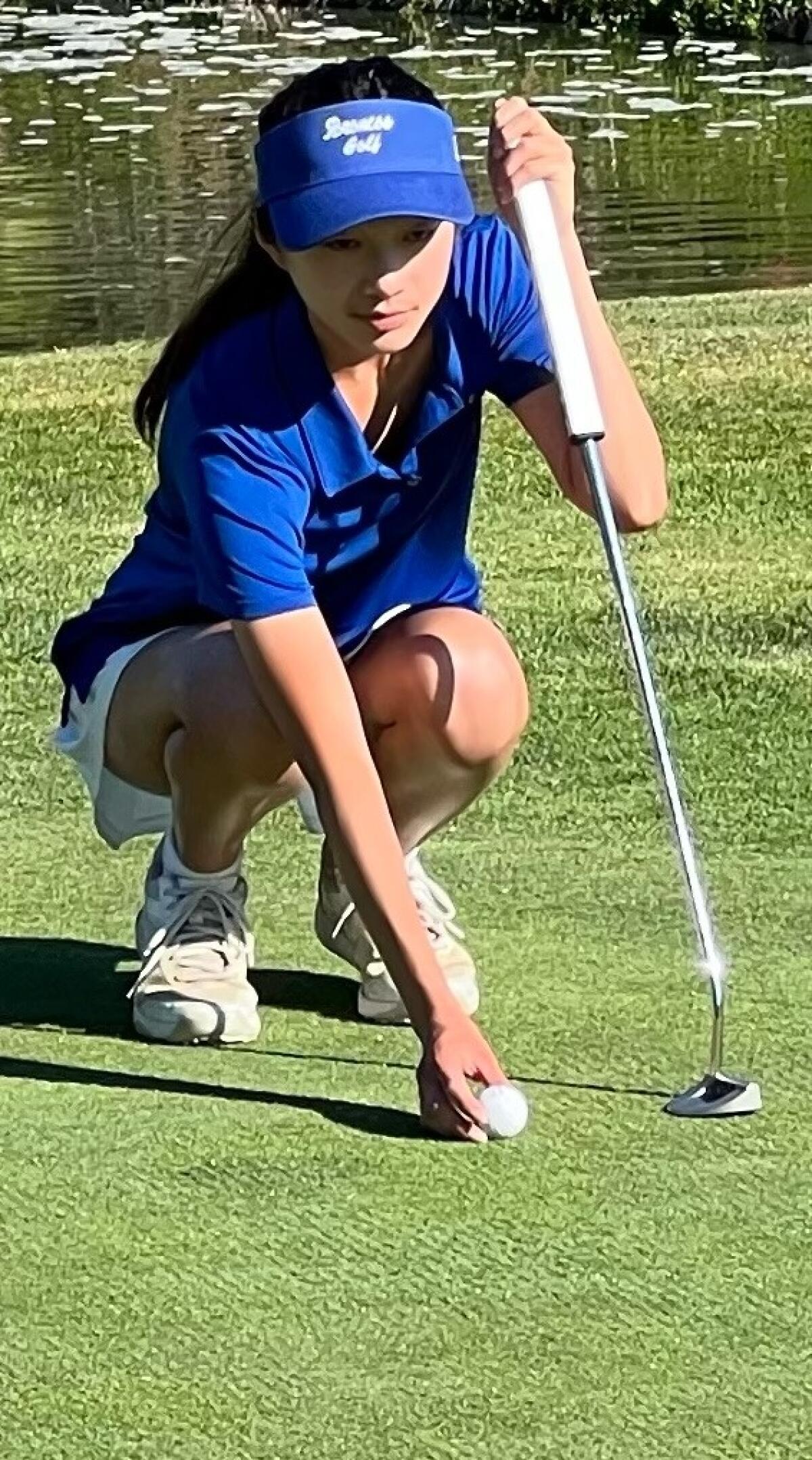 Kayla Geng, 16, a golfer with the Rancho Bernardo High team, is known for her strong short game and deadly putting.