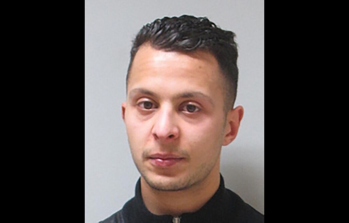 FILE - This is a an undated handout image made available by Belgium Federal Police of Salah Abdeslam who was wanted in connection to the attacks in Paris on Nov. 13, 2015. Abdeslam, the only surviving member of the Islamic State attack team that terrorized Paris in 2015, asked Friday, April 15, 2022 for forgiveness and expressed condolences for the victims, wiping away tears during court testimony as he pleaded with survivors to “detest me with moderation.”(Belgium Federal Police via AP, File)